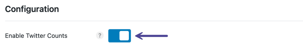 Enable Twitter Counts