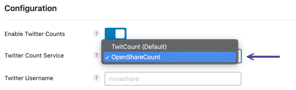 Twitter Count Service - OpenShareCount