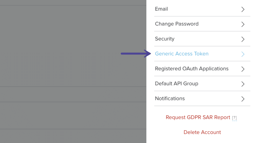 Bitly profile Generic Access Token