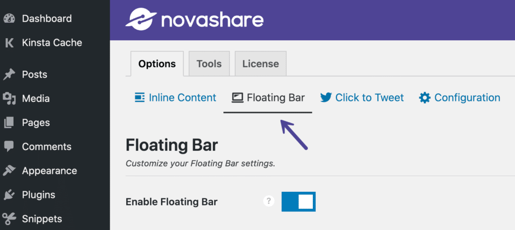Floating Bar