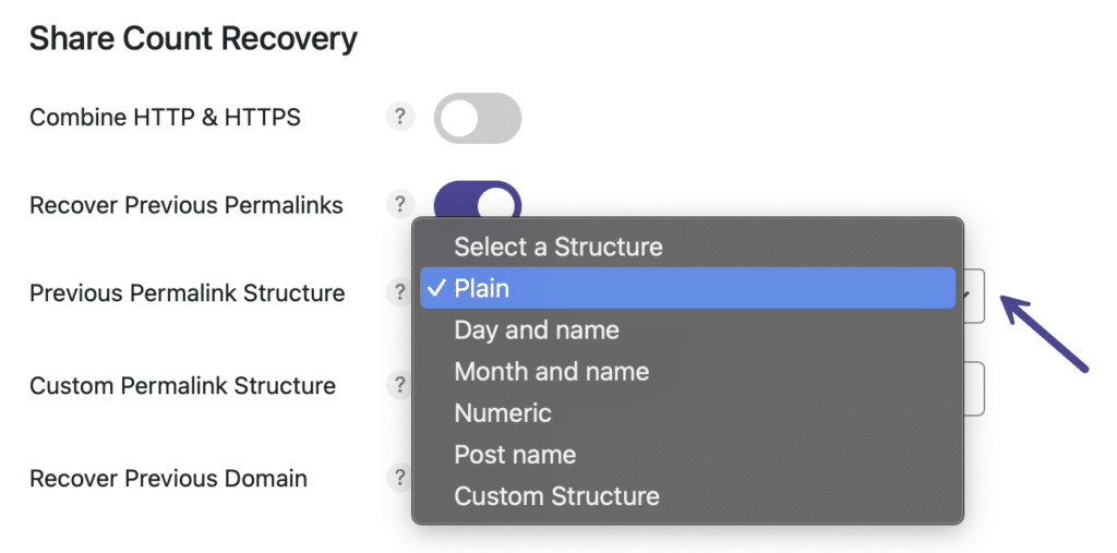 Previous permalink structure