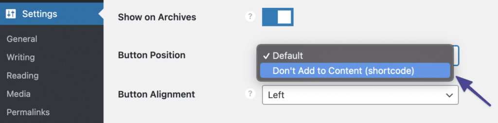 Novashare Floating Bar Button Position (Don't Add to Content)