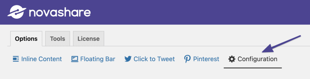 Novashare Configuration