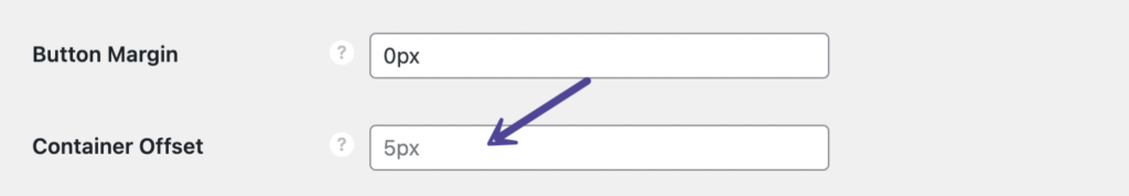 Novashare container offset