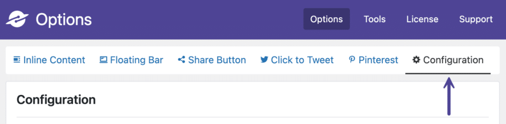 Novashare Configuration