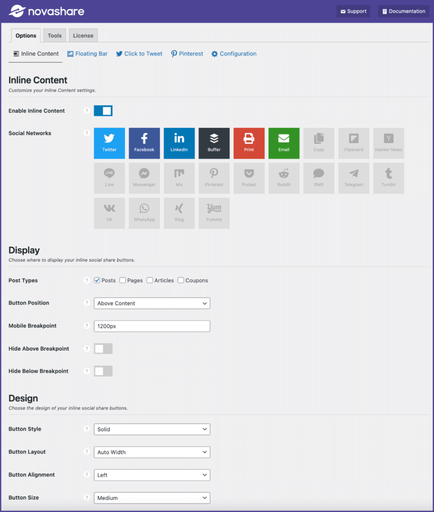 Novashare UI