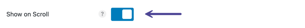 Show on scroll