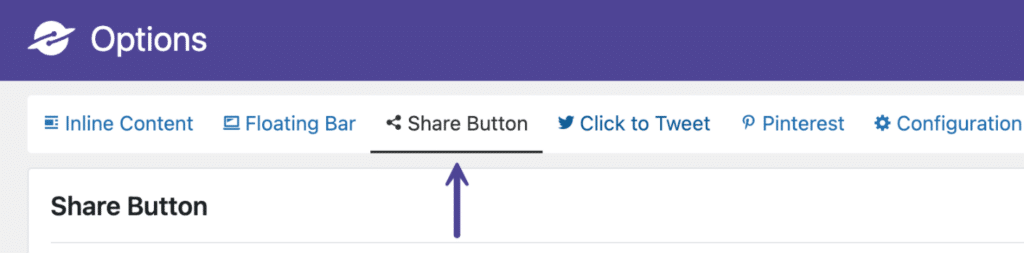 Novashare share button