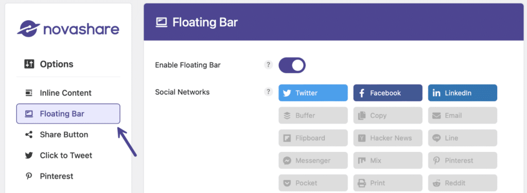 Floating Bar