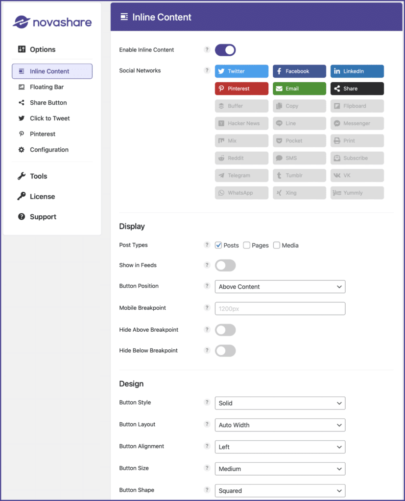 Novashare UI